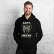 Black Men’s Psalm 23 Christian Hoodie Front